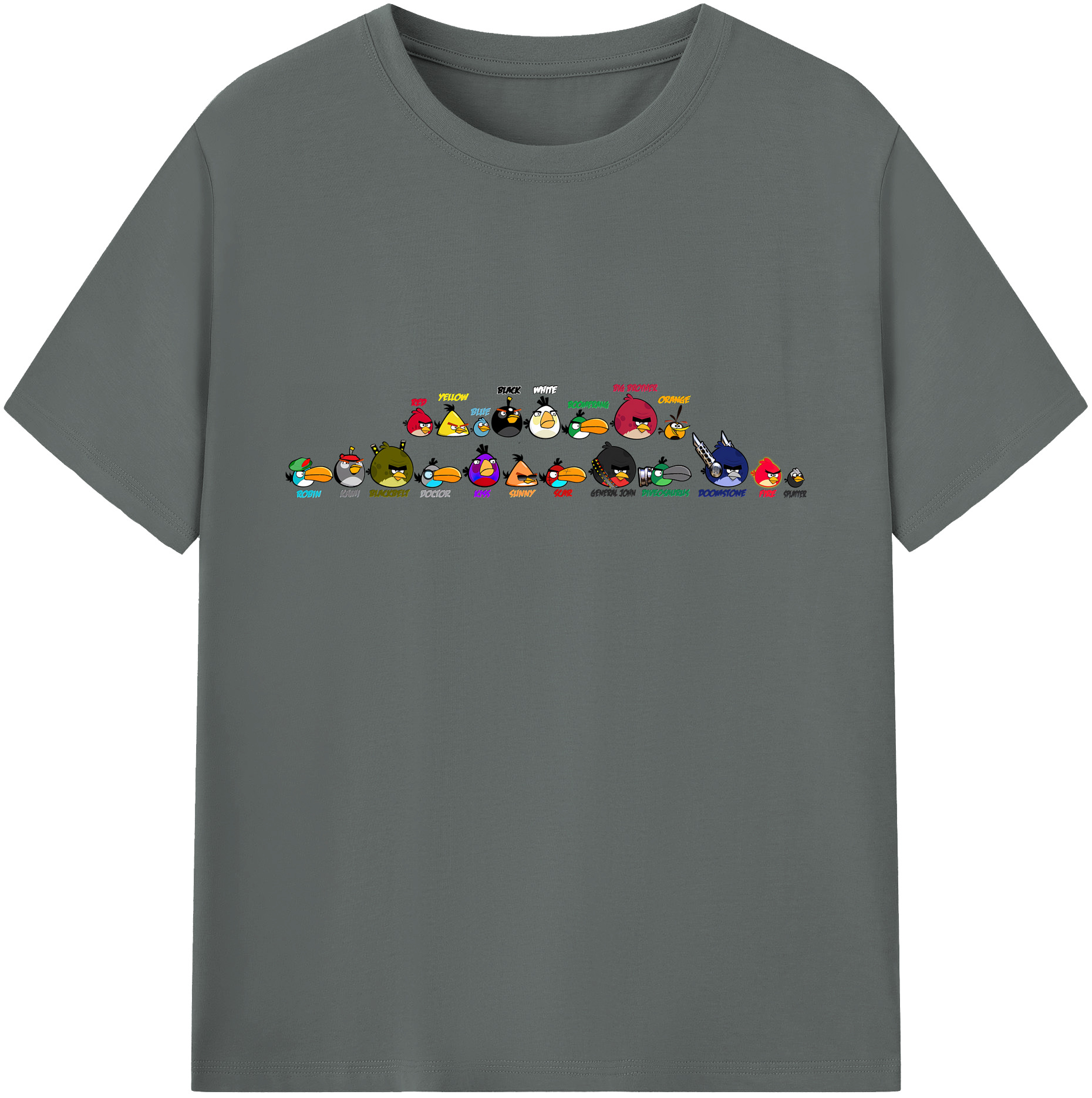（画像用） Angry Birds アングリーバード 綿100％ メンズ半袖Tシャツ｜肌触りやわらか＆通気性